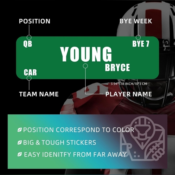 **NEW**Fantasy Football Draft Board 2023 - Picture 4 of 5